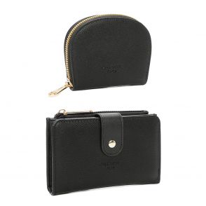 Gallantry  - Portefeuille, Porte-monnaie  - Coffret de 2 pièces portefeuille bi-plis et porte-carte femme
